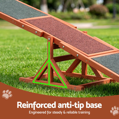 i.Pet Dog Agility Equipment Pet Seesaw Obedience Training Puppy Obstacle Outdoor Play 180cm - view 7