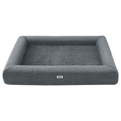 i.Pet Pet Bed Dog Cat Large Calming Soft Sofa Cushion Egg Crate Washable Grey - view 3