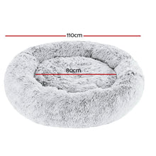 i.Pet Pet Bed Dog Cat 110cm Calming Extra Large Soft Plush Light Charcoal - view 2