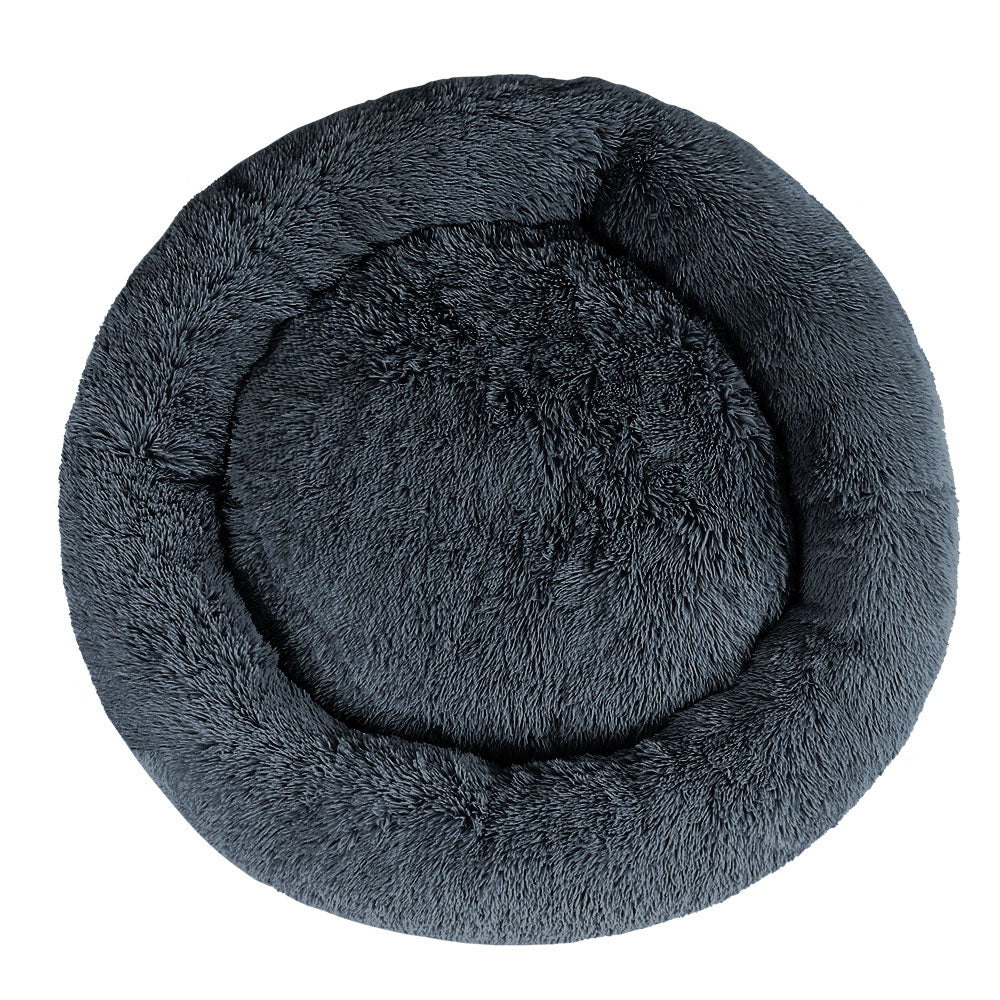 i.Pet Pet Bed Dog Cat 110cm Calming Extra Large Soft Plush Dark Grey - view 3