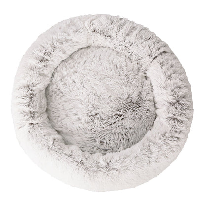 i.Pet Pet Bed Dog Cat 110cm Calming Extra Large Soft Plush White Brown - view 3