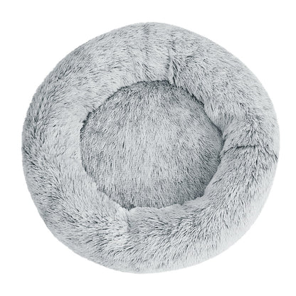 i.Pet Pet Bed Dog Cat 90cm Large Calming Soft Plush Light Charcoal - view 3