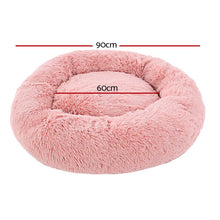 i.Pet Pet Bed Dog Cat 90cm Large Calming Soft Plush Pink - view 2