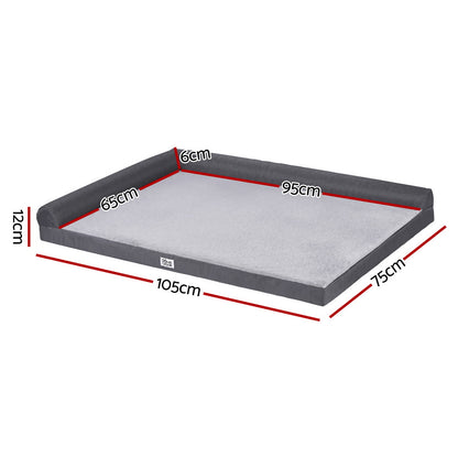 i.Pet Pet Bed Plush Soft Cushion Egg Crate Large Sofa Platform Removable Washable - view 2
