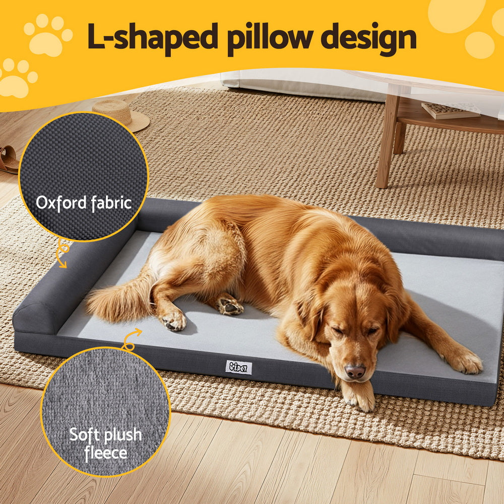 i.Pet Pet Bed Plush Soft Cushion Egg Crate Large Sofa Platform Removable Washable - view 5