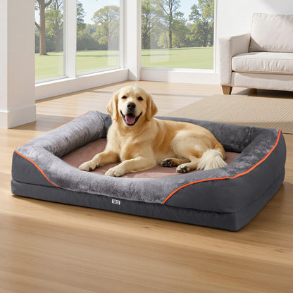 i.Pet Pet Bed Orthopedic Washable Dog Bed Plush Fleece Sofa Cushion Mat - view 7