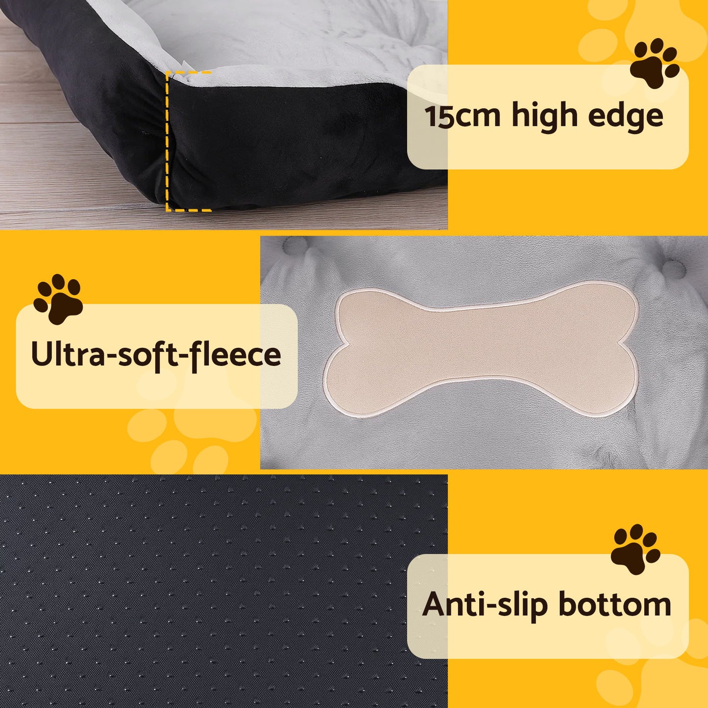 i.Pet Pet Bed Dog Bed Soft PP Cotton Mat Sleeping Comfy Cushion Washable Extra Large - view 5