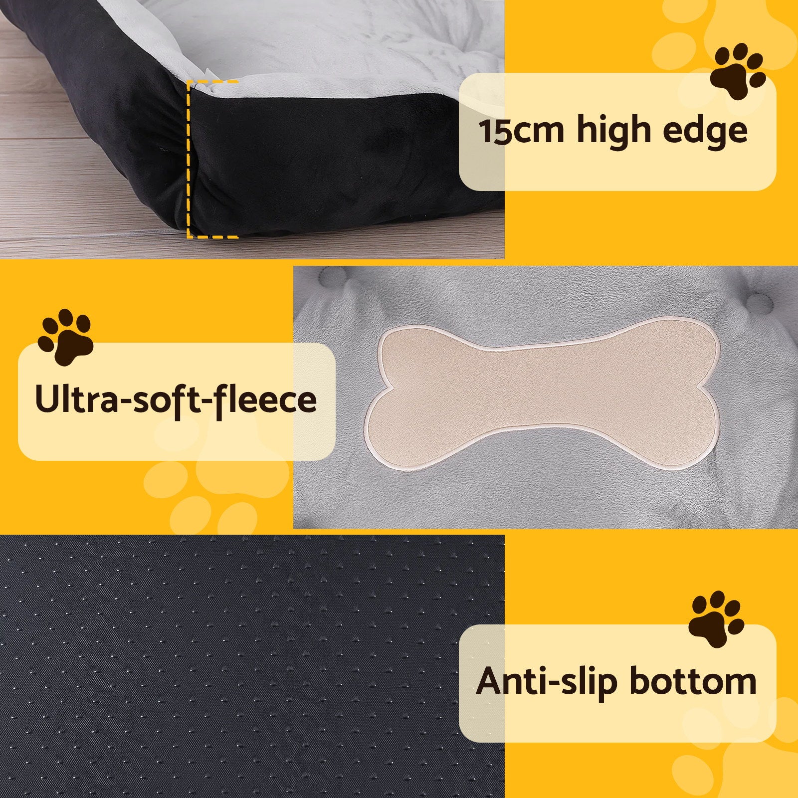 i.Pet Pet Bed Dog Bed Soft PP Cotton Mat Sleeping Comfy Cushion Washable Extra Large - view 5