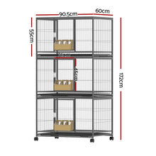 i.Pet Bird Cage Large Bird Cages Aviary Budgie Perch Cage Parrot Pet Stand Wheels - view 2