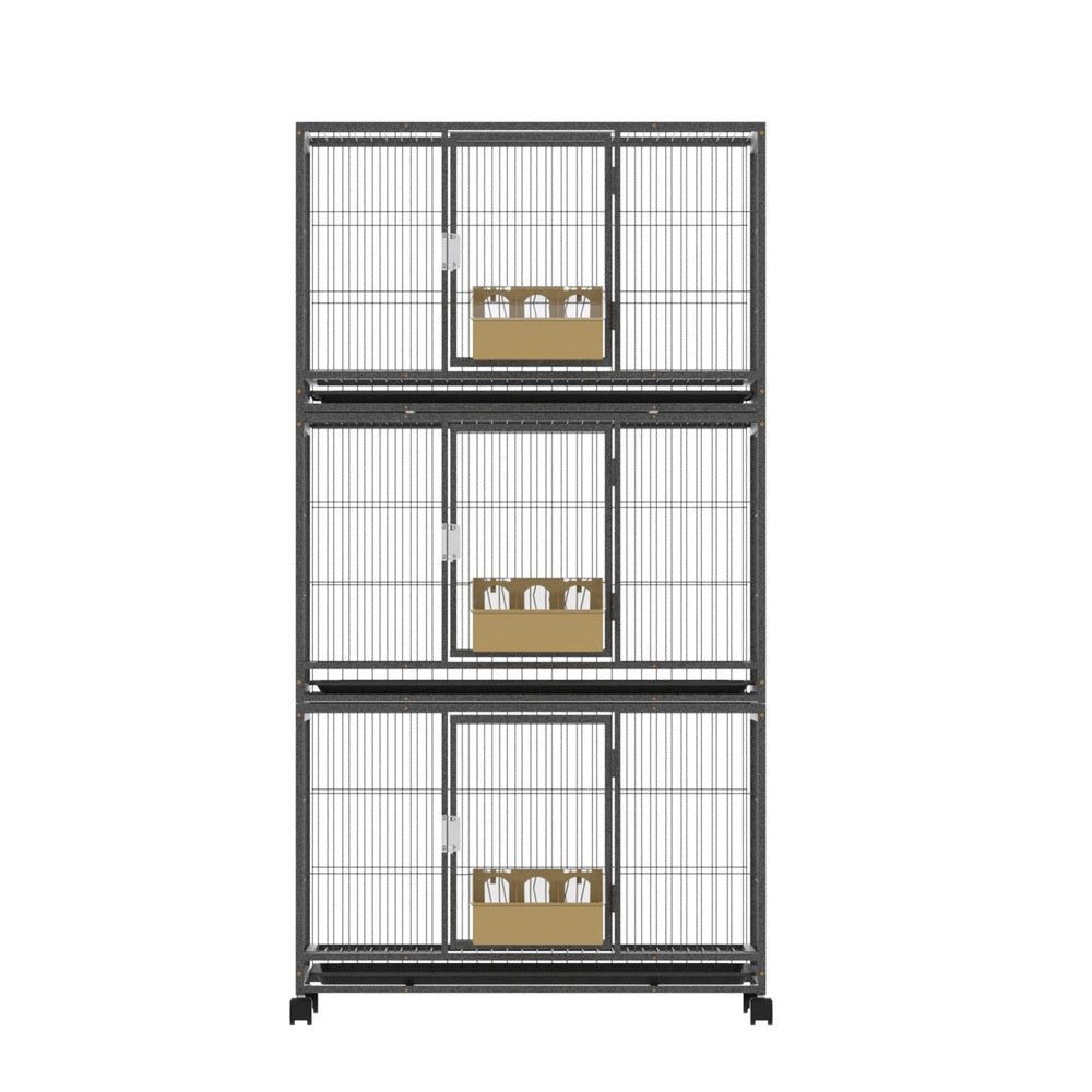 i.Pet Bird Cage Large Bird Cages Aviary Budgie Perch Cage Parrot Pet Stand Wheels - view 3