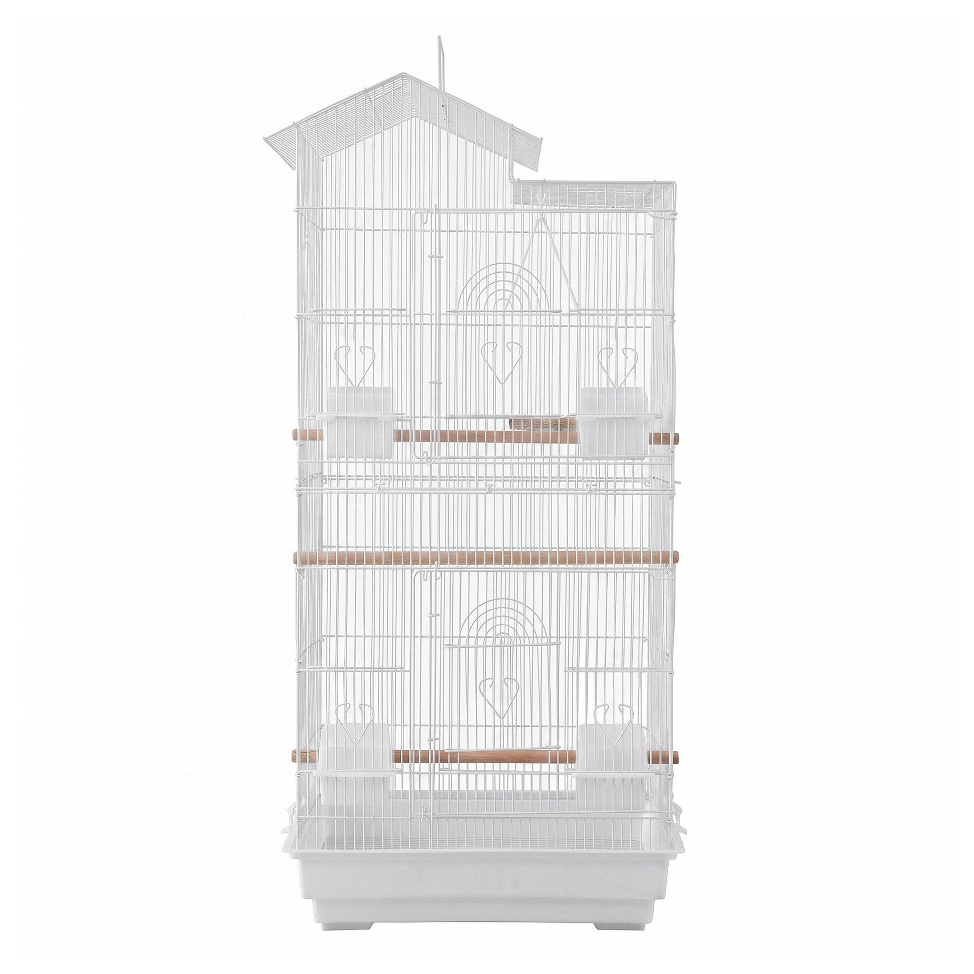 i.Pet 100cm Bird Cage Aviary Parrot Budgie White - view 4