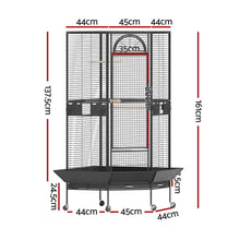 i.Pet Bird Cage Large Jumbo Aviary Budgie Perch Cage Parrot Stand Wheels Corner - view 2