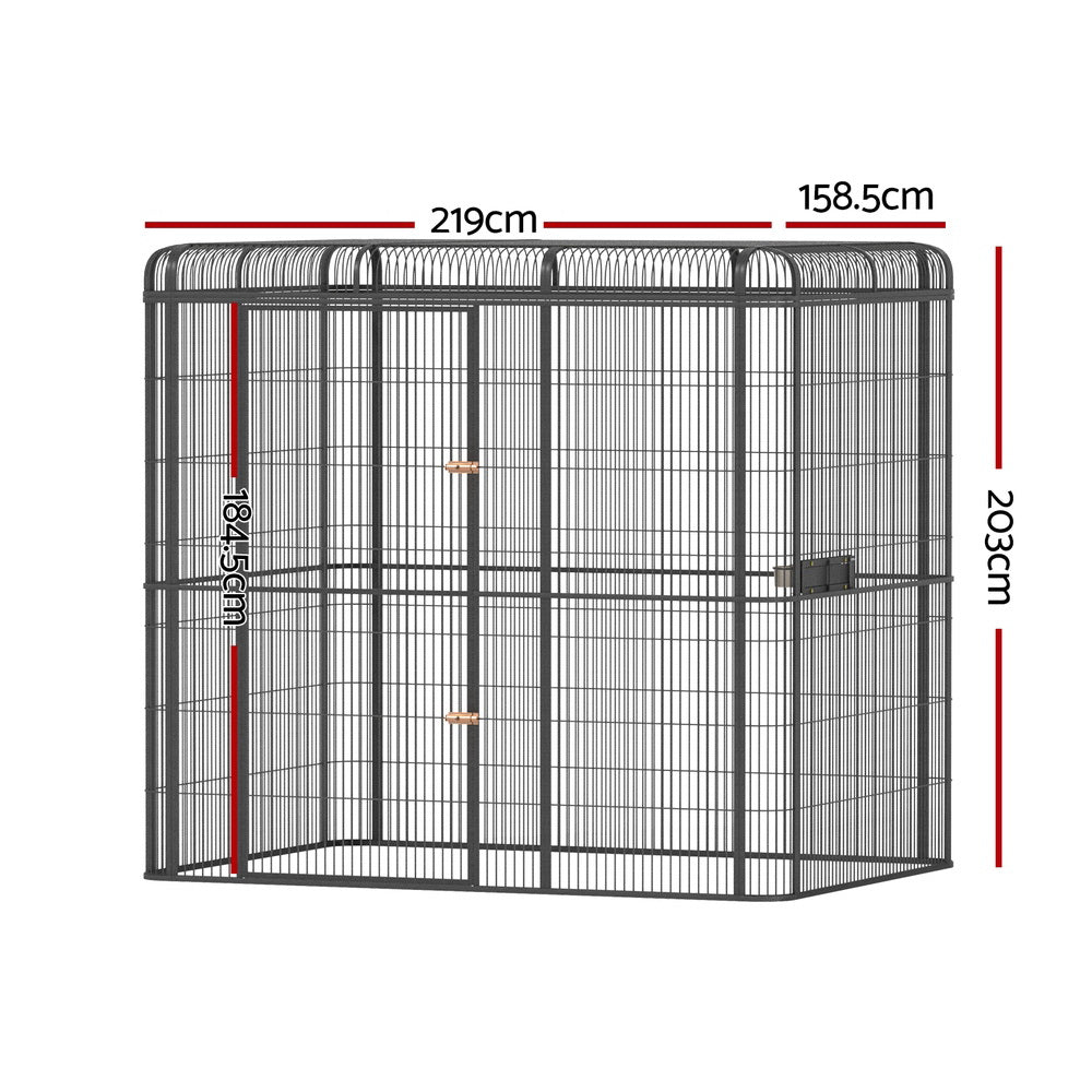 i.Pet Bird Cage Large Walk-in Aviary Budgie Perch Cage Parrot Pet Huge 203cm - view 2