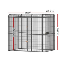 i.Pet Bird Cage Large Walk-in Aviary Budgie Perch Cage Parrot Pet Huge 203cm - view 2