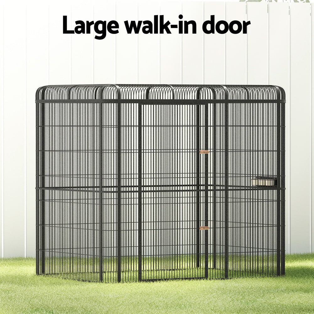 i.Pet Bird Cage Large Walk-in Aviary Budgie Perch Cage Parrot Pet Huge 203cm - view 4