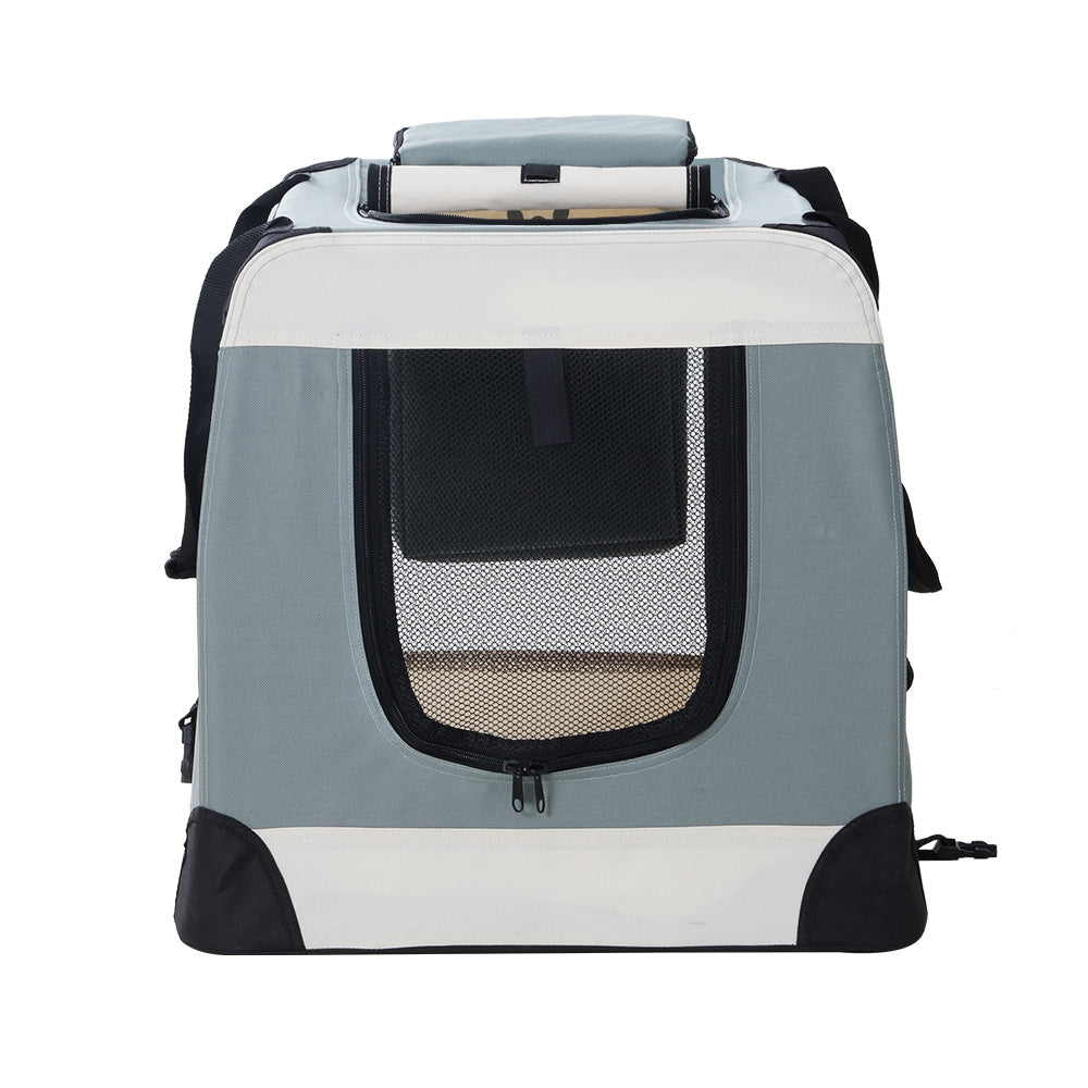 i.Pet Pet Carrier Soft Crate Dog Cat Travel 90x61CM Portable Foldable Car 2XL - view 4