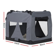 i.Pet Pet Carrier Soft Crate Dog Cat Travel 121x80CM Portable Foldable Car 4XL - view 2