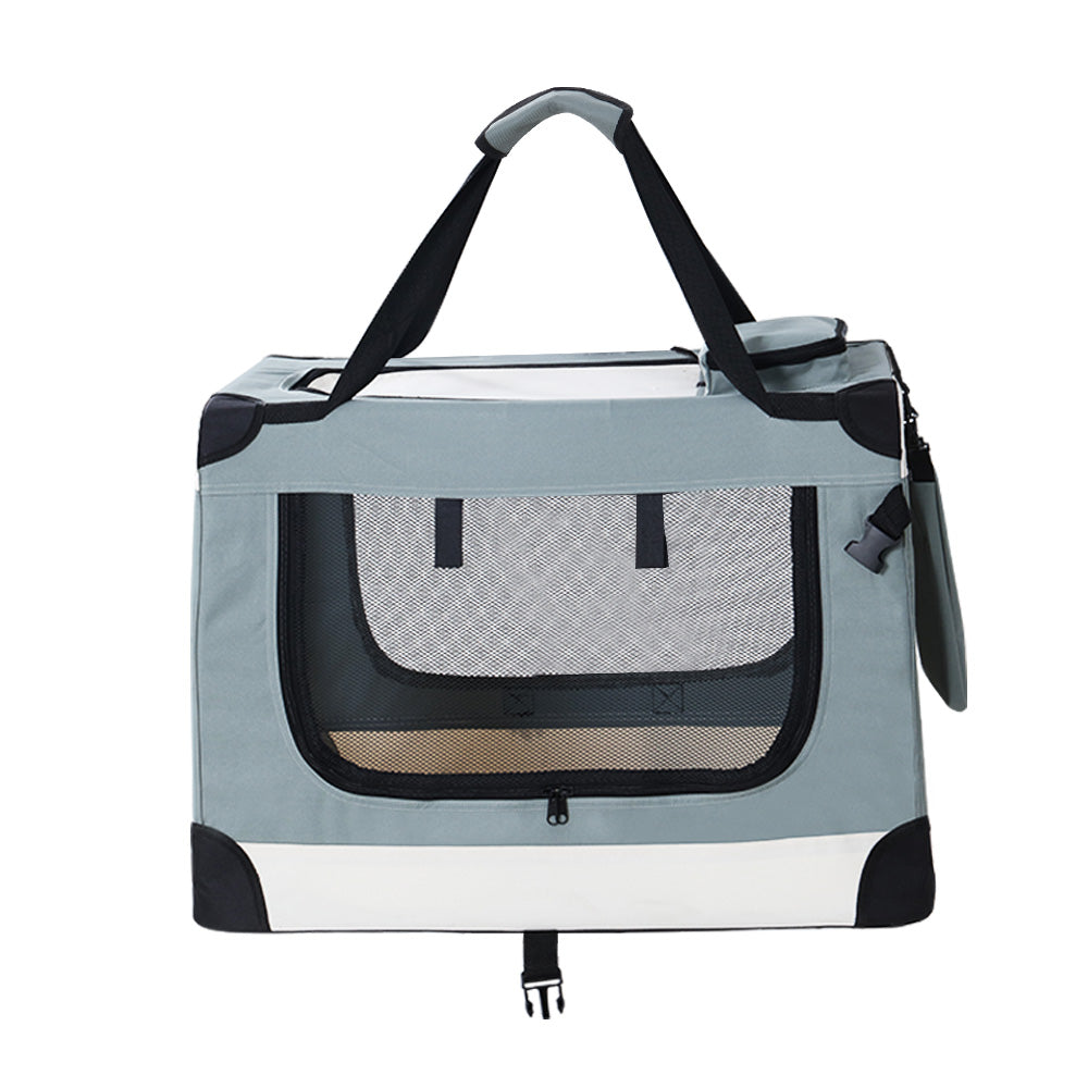 i.Pet Pet Carrier Soft Crate Dog Cat Travel 70x52CM Portable Foldable Car Large - view 3