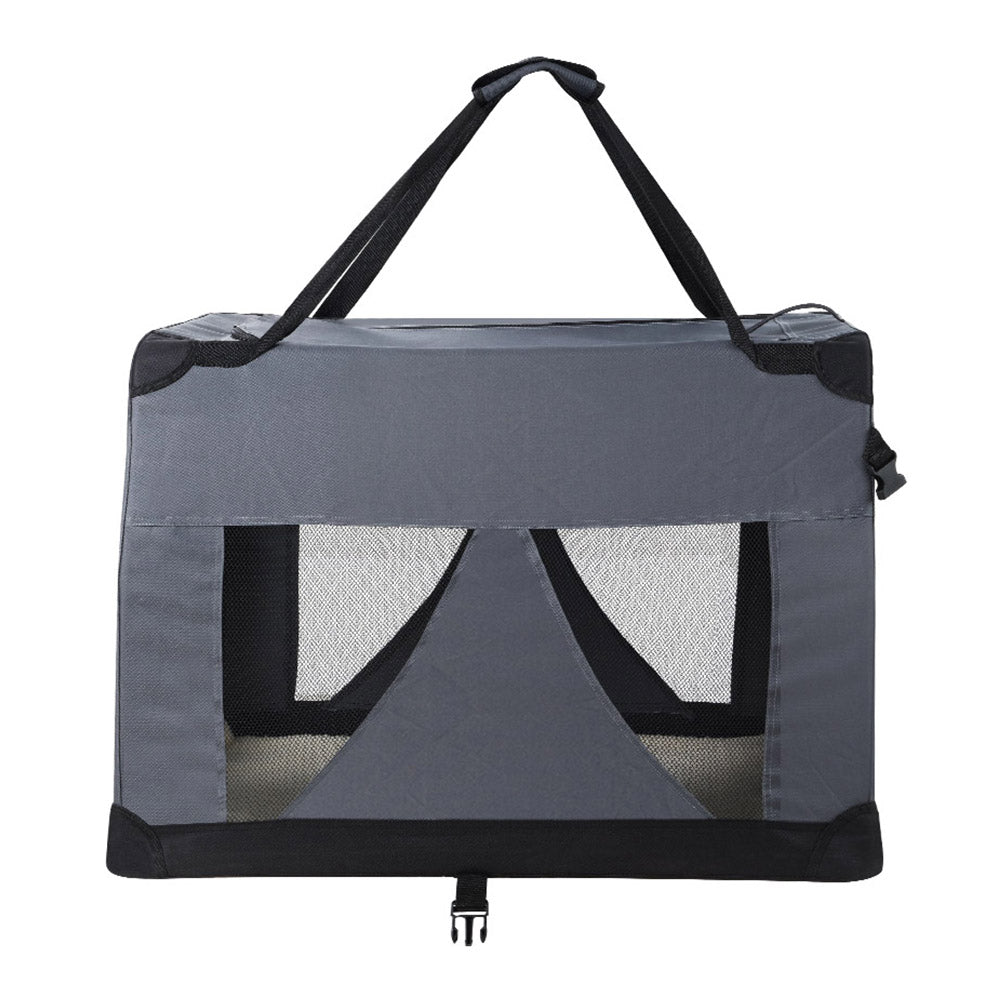 i.Pet Pet Carrier Soft Crate Dog Cat Travel 82x58CM Portable Foldable Car XL - view 3