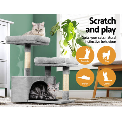 i.Pet Cat Tree 69cm Scratching Post Tower Scratcher Wood Condo House Bed Trees - view 4