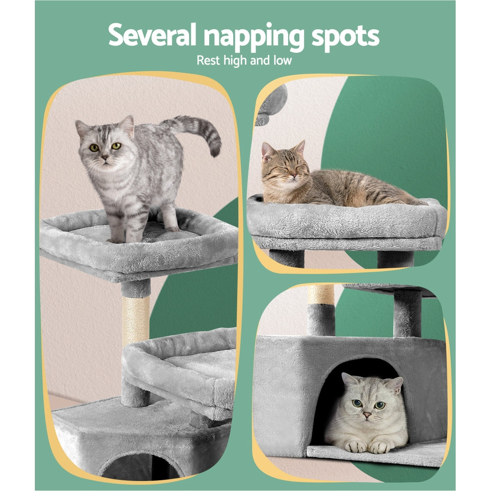 i.Pet Cat Tree 69cm Scratching Post Tower Scratcher Wood Condo House Bed Trees - view 6