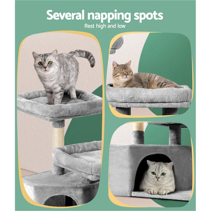 i.Pet Cat Tree 69cm Scratching Post Tower Scratcher Wood Condo House Bed Trees - view 6