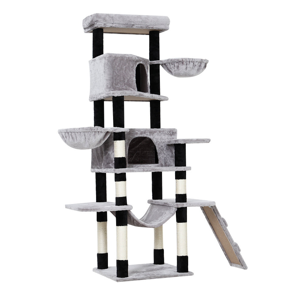 i.Pet Cat Tree 161cm Tower Scratching Post Scratcher Wood Condo House Play Bed - view 3