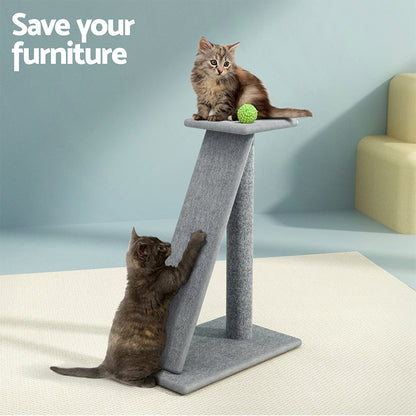 i.Pet Cat Tree 82cm Scratching Post Tower Scratcher Condo Trees Climb House - view 4