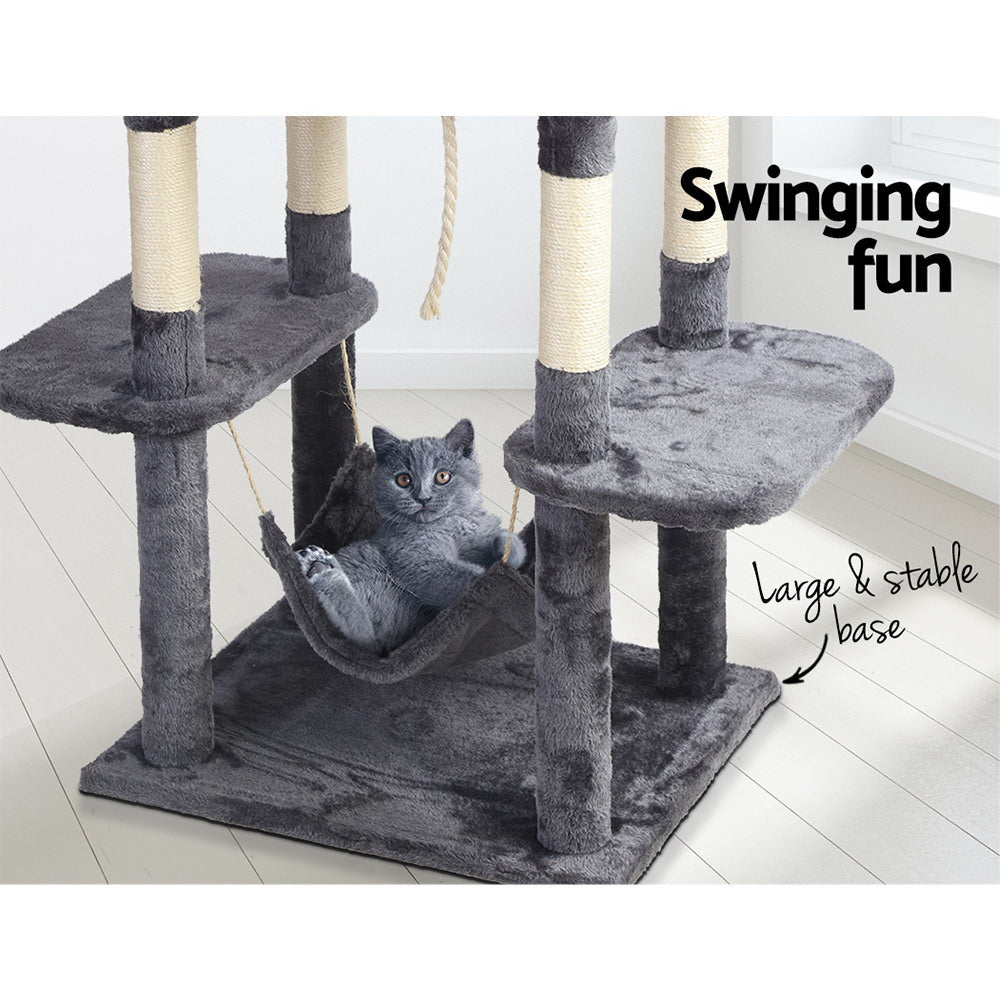 i.Pet Cat Tree 171cm Tower Scratching Post Scratcher Wooden Condo House Bed Toys - view 6