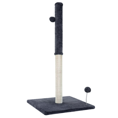 i.Pet Cat Tree 105cm Scratching Post Scratcher Tower Condo House Hanging toys Grey - view 7
