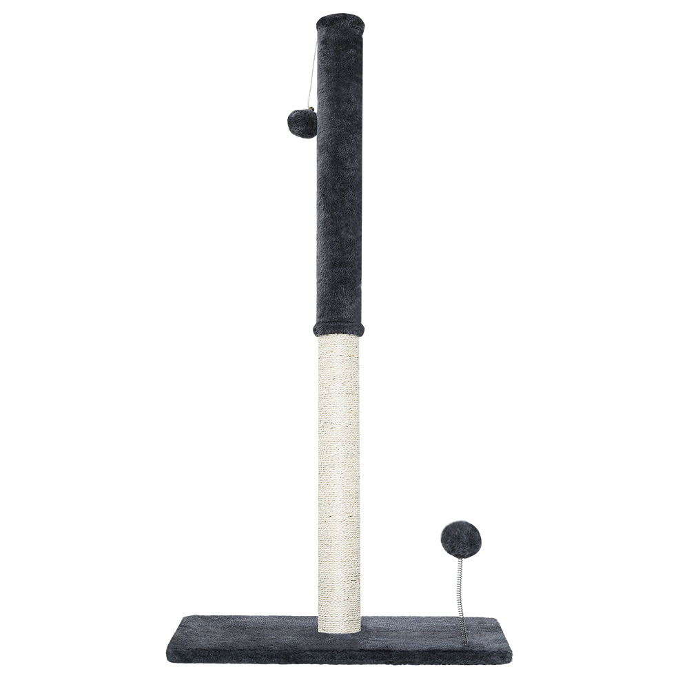 i.Pet Cat Tree 105cm Scratching Post Scratcher Tower Condo House Hanging toys Grey - view 3