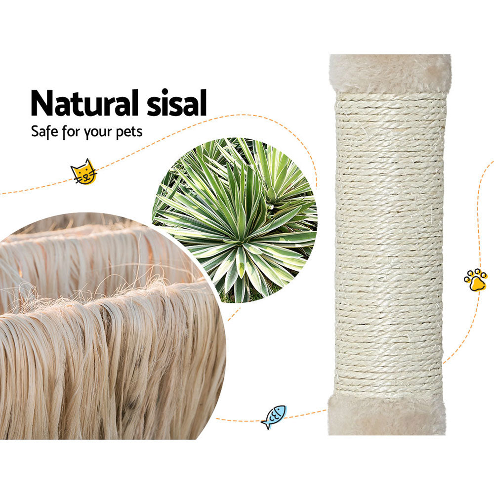 i.Pet Cat Tree 110cm Tower Scratching Post Scratcher Wood Condo House Bed Toys - view 6