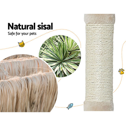 i.Pet Cat Tree 110cm Tower Scratching Post Scratcher Wood Condo House Bed Toys - view 6