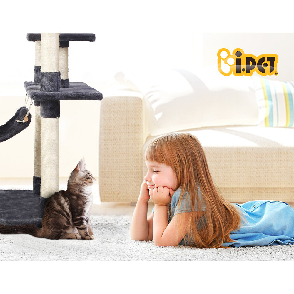 i.Pet Cat Tree 184cm Tower Scratching Post Scratcher Wood Trees Condo Bed House - view 6