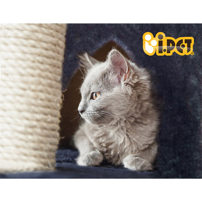 i.Pet Cat Tree 244cm Tower Scratching Post Scratcher Trees Condo House Grey - view 6
