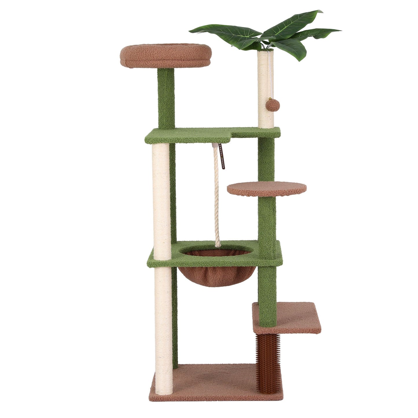 i.Pet Cat Tree Tower 152cm Jungle Multi-Level Scratching Post Leafy Canopy - view 3