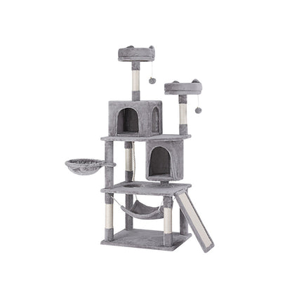 i.Pet Cat Tree Tower Scratching Post Scratcher 161cm Condo House Trees Grey - view 7