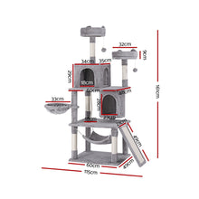 i.Pet Cat Tree Tower Scratching Post Scratcher 161cm Condo House Trees Grey - view 2