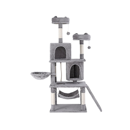 i.Pet Cat Tree Tower Scratching Post Scratcher 161cm Condo House Trees Grey - view 3