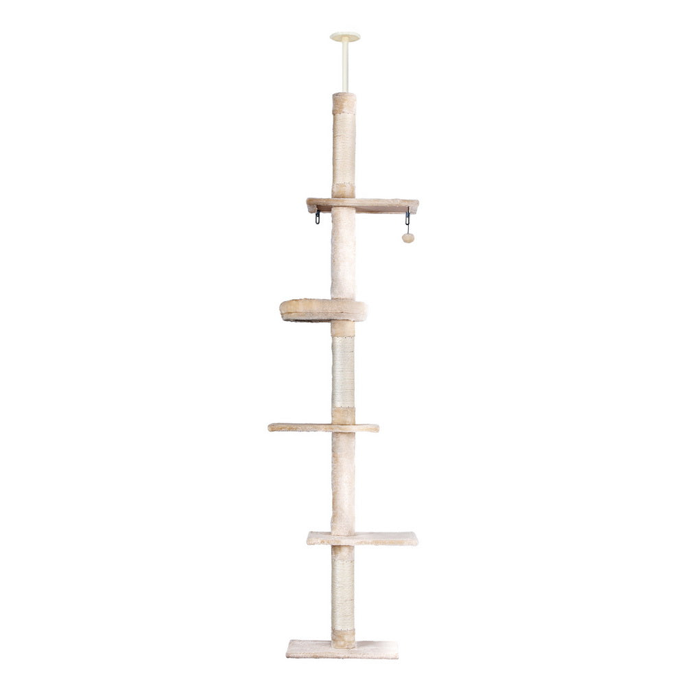 i.Pet Cat Tree 290cm Tower Scratching Cats Post Scratcher Floor to Ceiling Bed - view 7