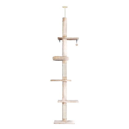 i.Pet Cat Tree 290cm Tower Scratching Cats Post Scratcher Floor to Ceiling Bed - view 7
