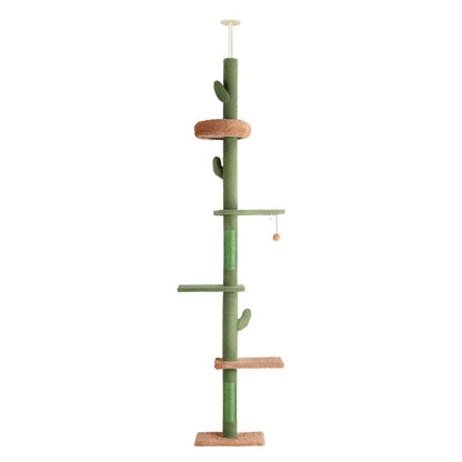 i.Pet Cat Tree Tower Scratching Post Scratcher Floor to Ceiling Cats Bed 290cm - view 7