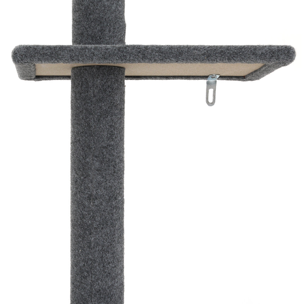 i.Pet Cat Tree 290cm Tower Scratching Post Scratcher Floor to Ceiling Cats Bed Grey - view 4