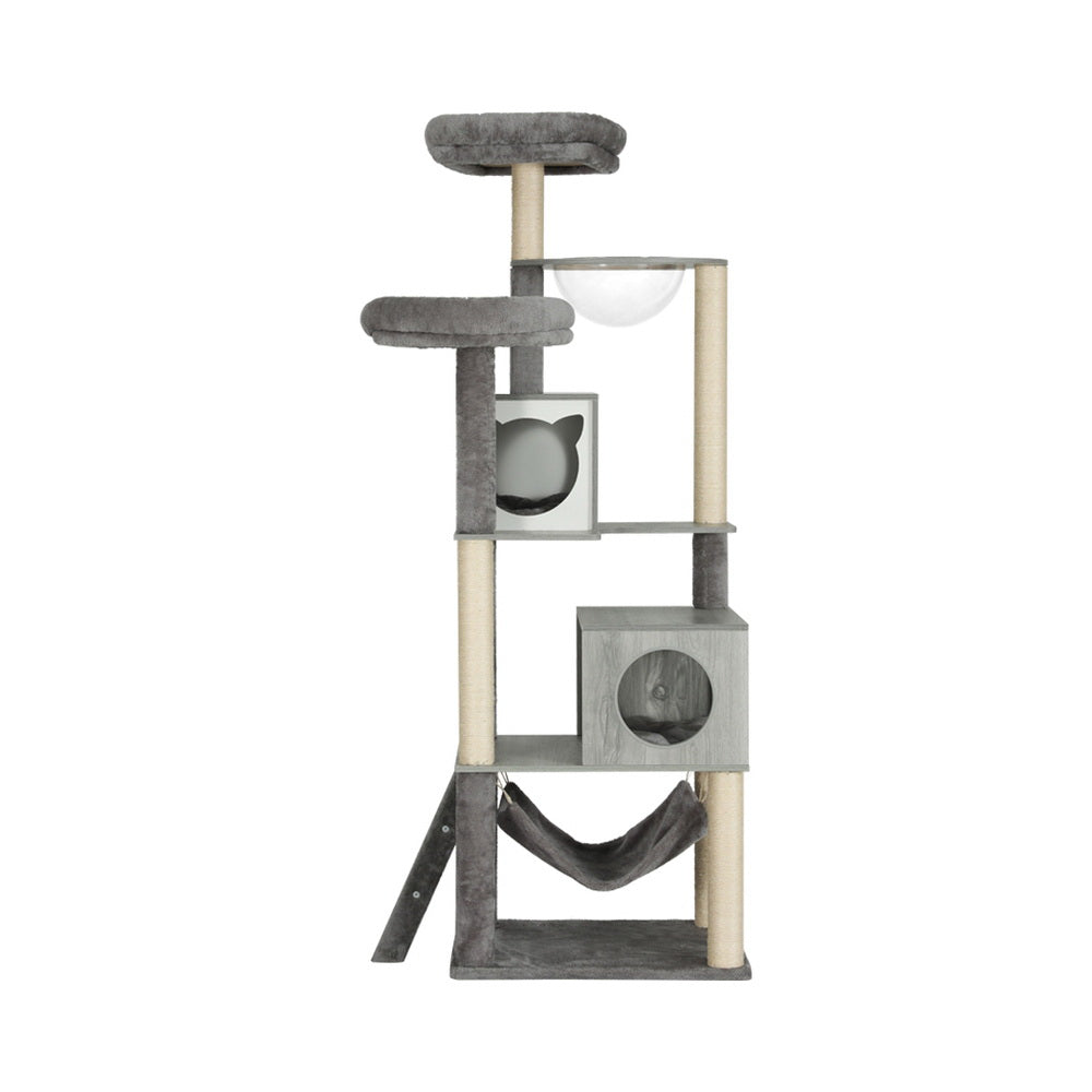 i.Pet Cat Tree 178cm Tower Scratching Post Scratcher Wood Bed Condo House Wooden Ladder - view 3