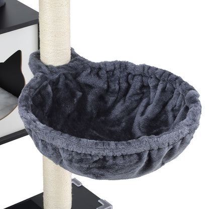 i.Pet Cat Tree Tower Scratching Post Scratcher 144cm Wood Bed Condo House Cabinet - view 5
