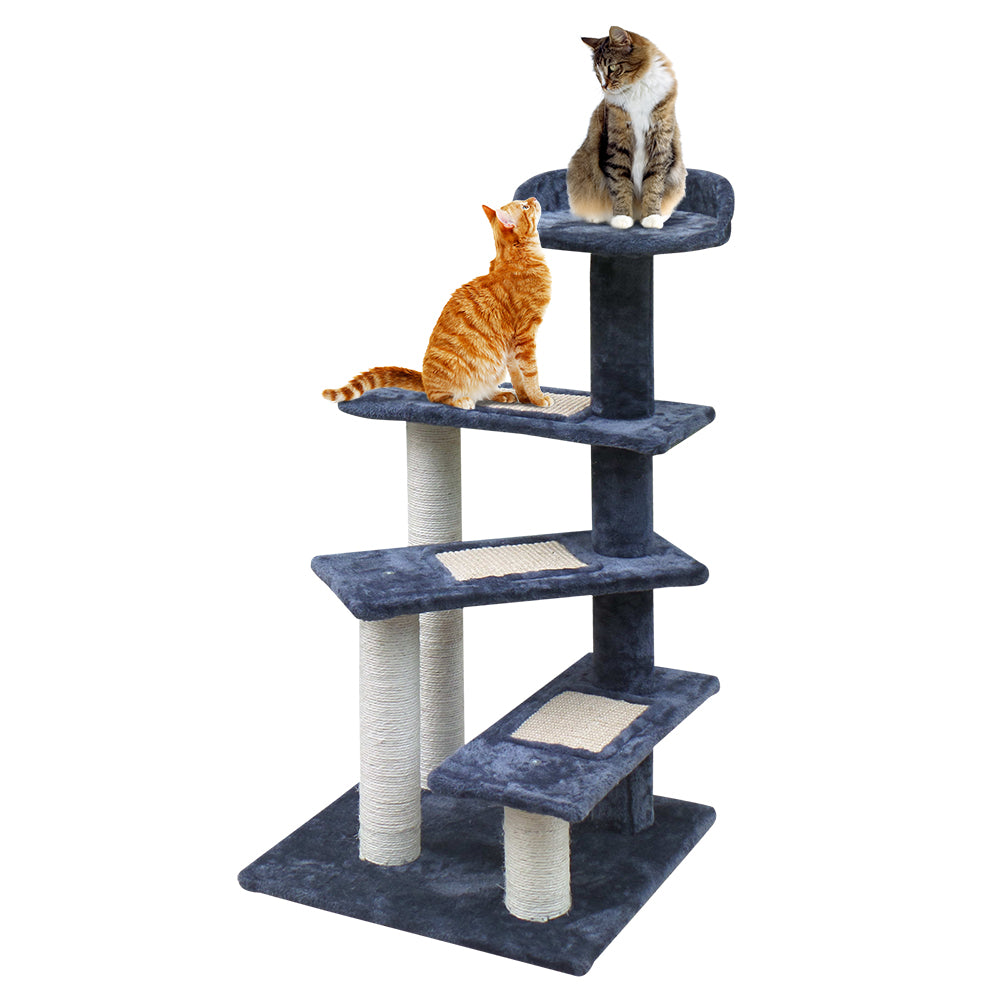 i.Pet Cat Tree 100cm Scratching Post Scratcher Tower Wood Condo House Trees Bed - view 8