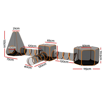 i.Pet Pet Playpen Cat House 6 IN 1 Tent Tunnel Dog Cage Puppy Rabbit Play Portable - view 2