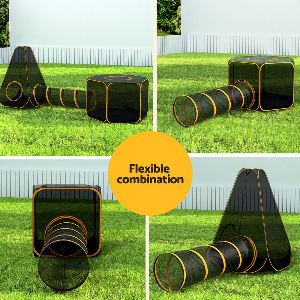 i.Pet Pet Playpen Cat House 6 IN 1 Tent Tunnel Dog Cage Puppy Rabbit Play Portable - view 4