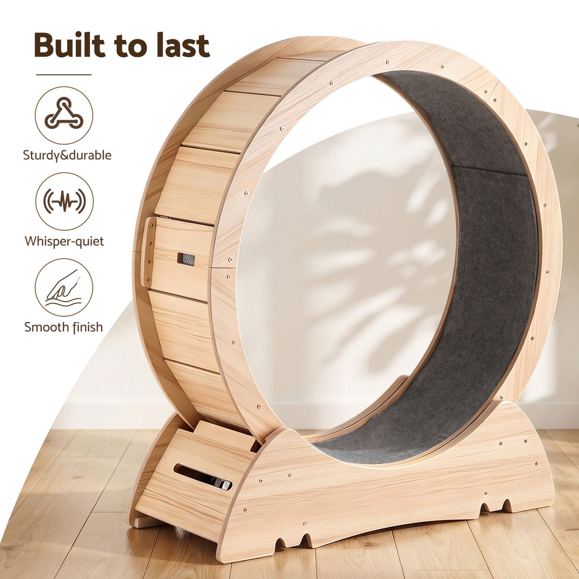 i.Pet Wooden Cat Exercise Wheel 91cm Indoor Cat Treadmill Large - view 4