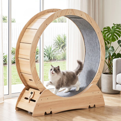 i.Pet Wooden Cat Exercise Wheel 91cm Indoor Cat Treadmill Large - view 10